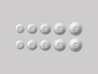 Silicone Ear Tips White - a-Six, m-Six