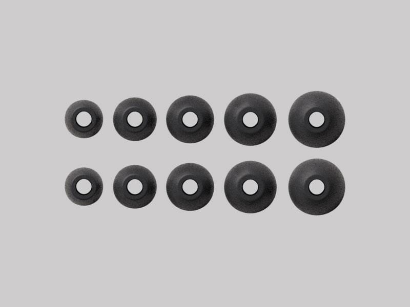 Silicone Ear Tips Black - a-Jays Five